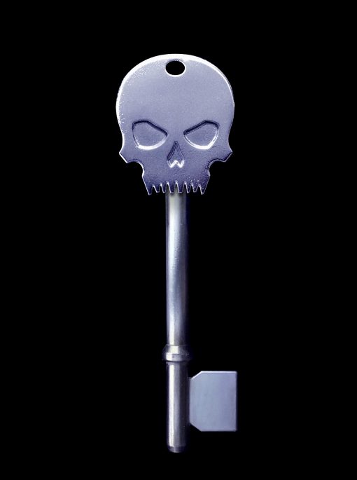 Cool Keys for houses METAL SKULL LONG CHROME Coolkeys