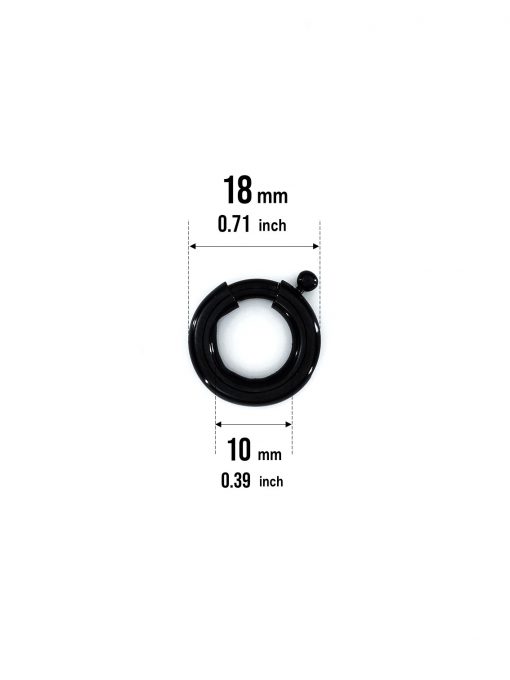 circular round jewelry hook black 18mm