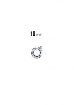 Small circle round jewelry hook silver 10mm