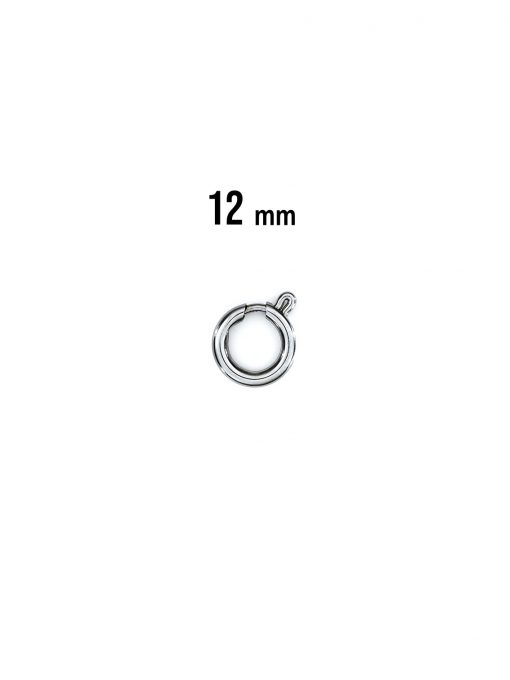 Small circle round jewelry hook silver 12mm