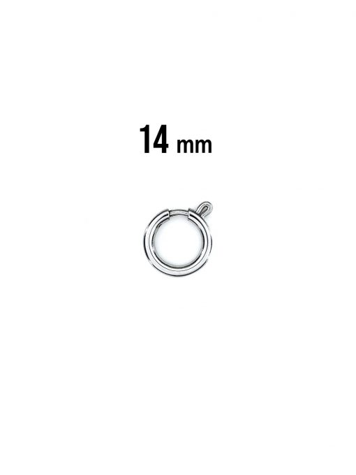 Small circle round jewelry hook silver 14mm