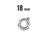 Small circle round jewelry hook silver 18mm