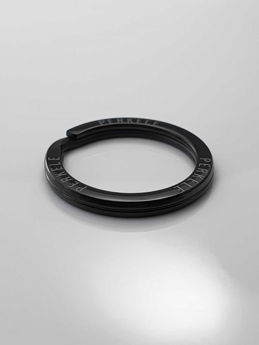 Nyckelring svart 30 mm