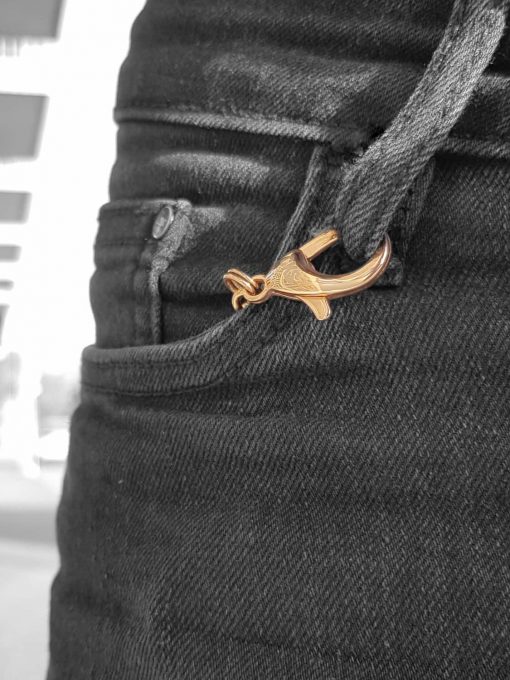 nyckelknippa rose guld nyckelkedja med design nyckelring i fickan