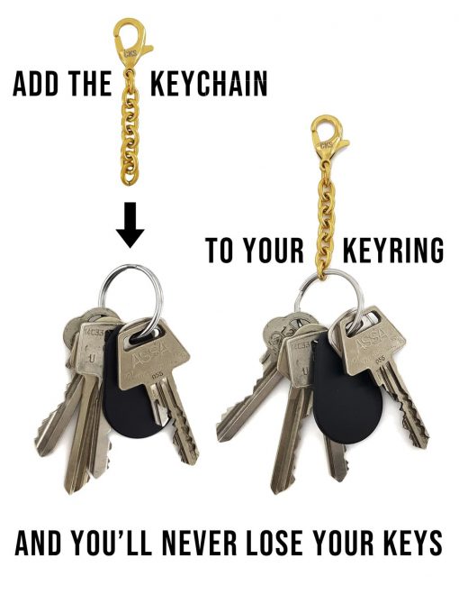 mini golden keychain