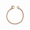 phone chain stainless steel 18k rose gold