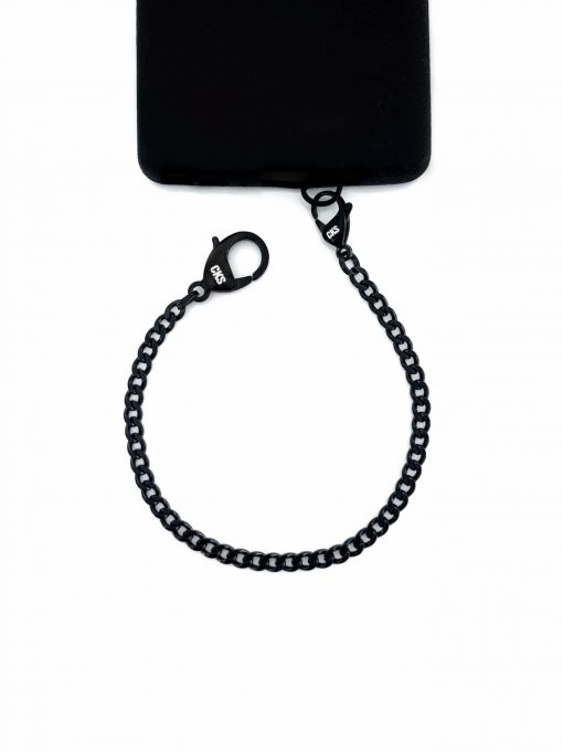 phone chain stainless steel black