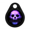 cool rfid tags skull purple