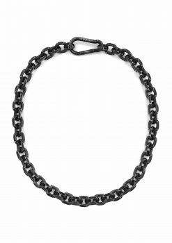 carabiner necklace jewelry black