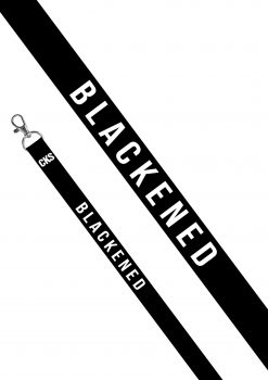 Blackened reflective lanyard
