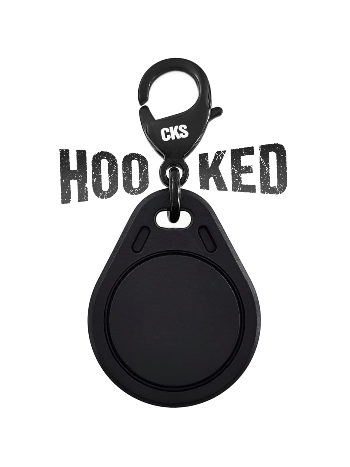 rfid tag with hook black