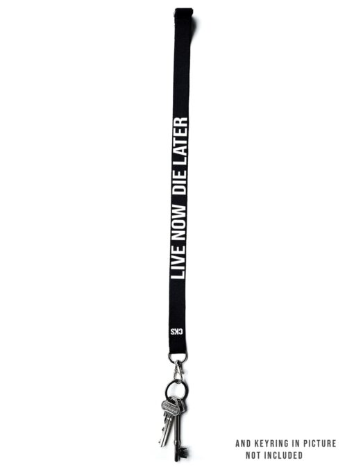 live now die later lanyard reflector cool