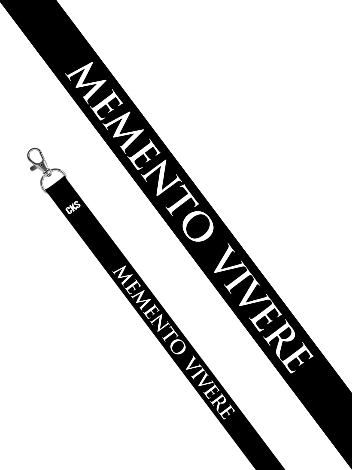 memento vivere latin design lanyard reflector