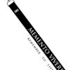 memento vivere latin design lanyard reflector