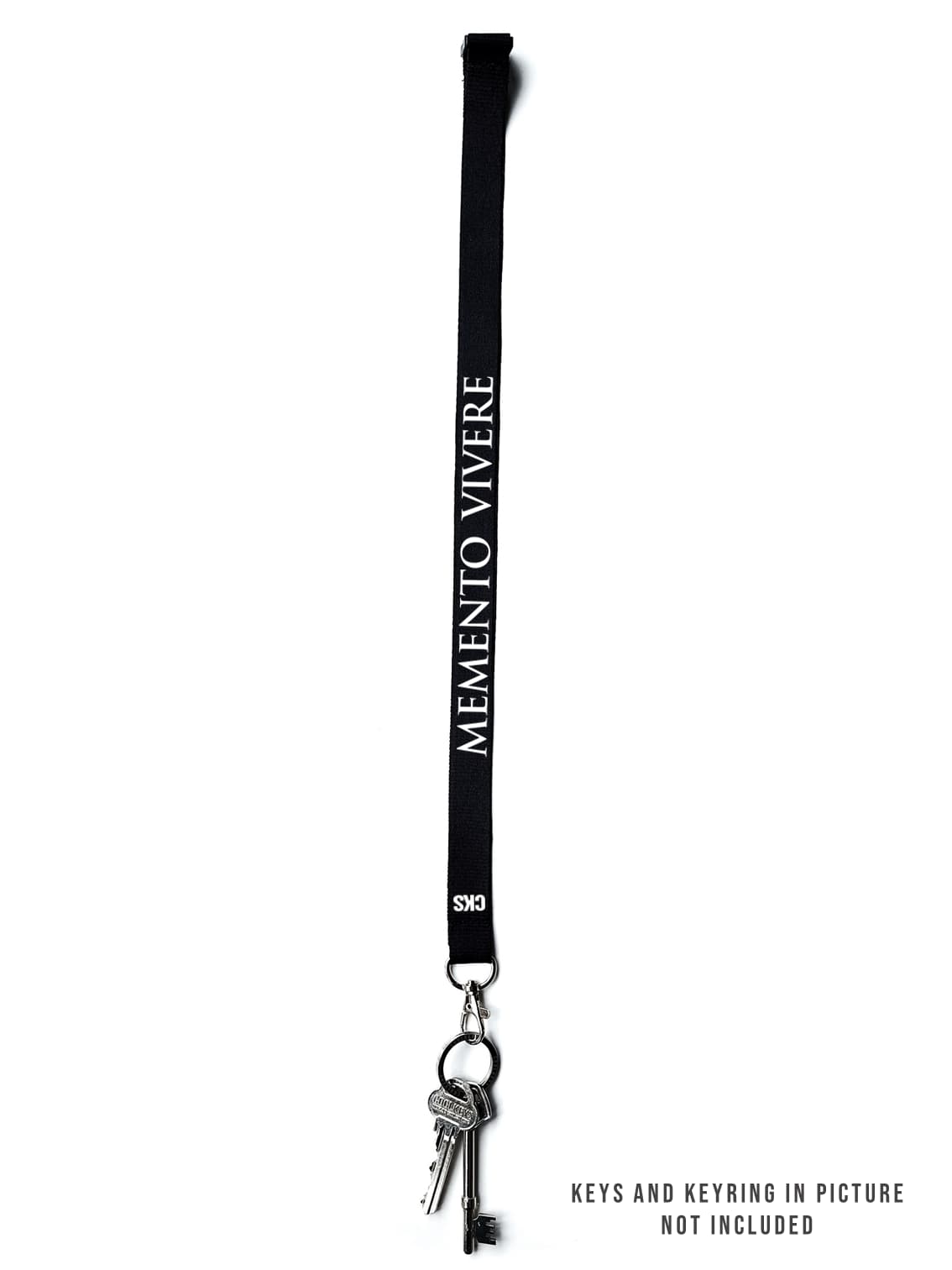memento vivere latin design lanyard reflector