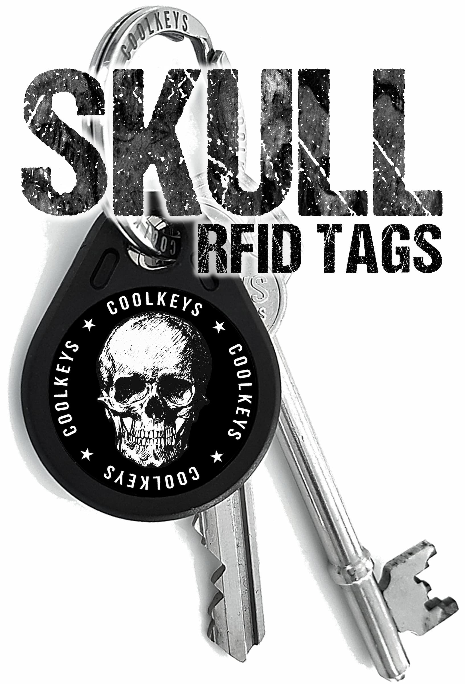cool rfid tag skull