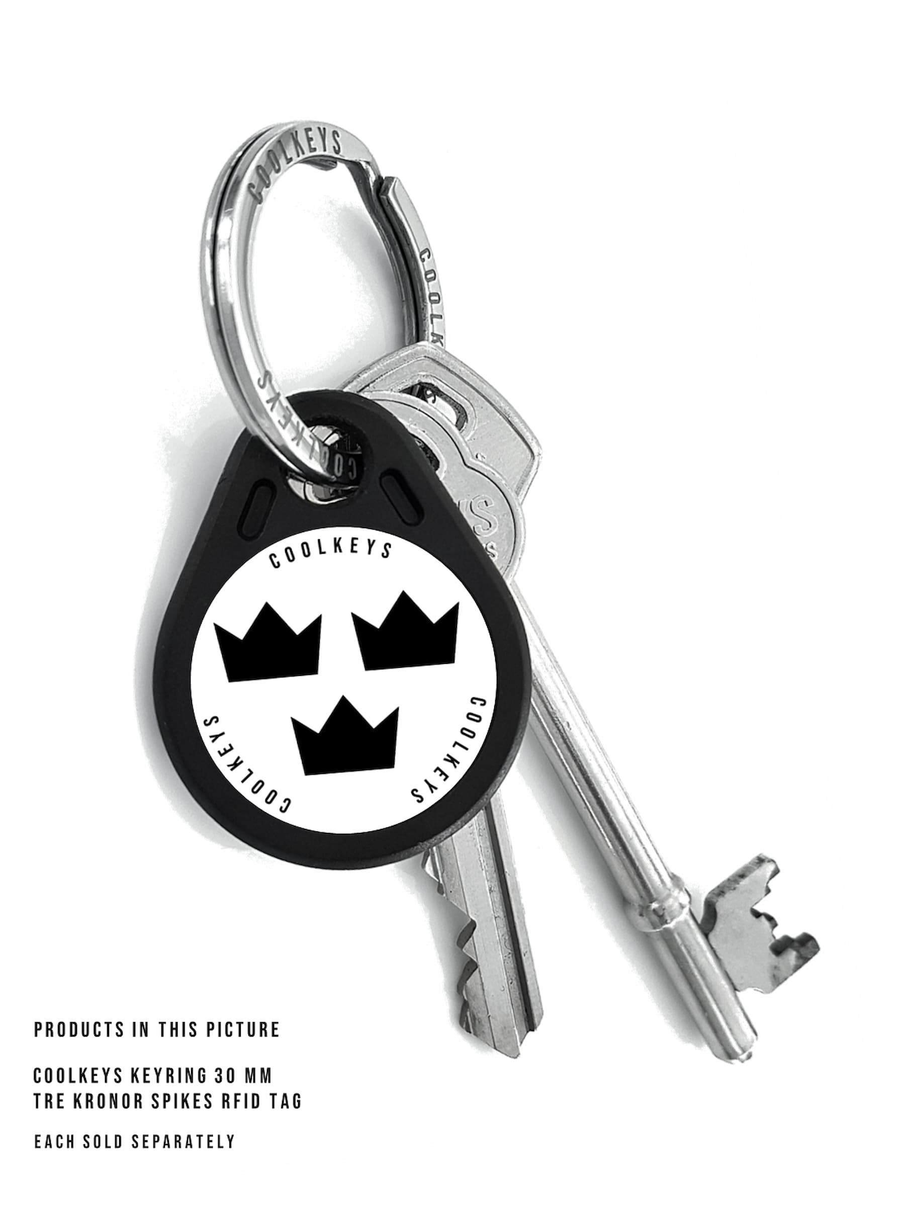 tre kronor nyckel dörrtagg