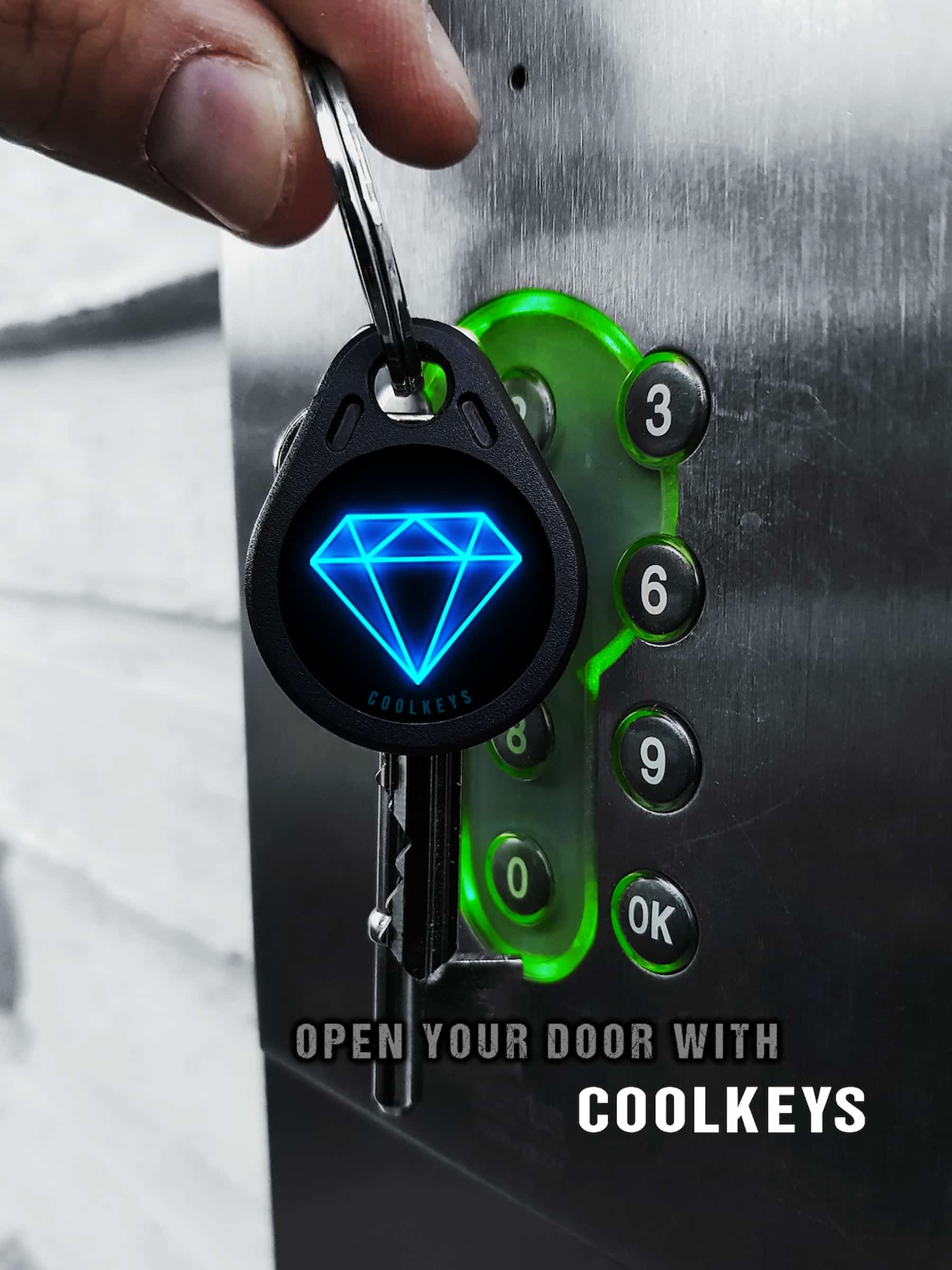 cool rfid tags key diamond