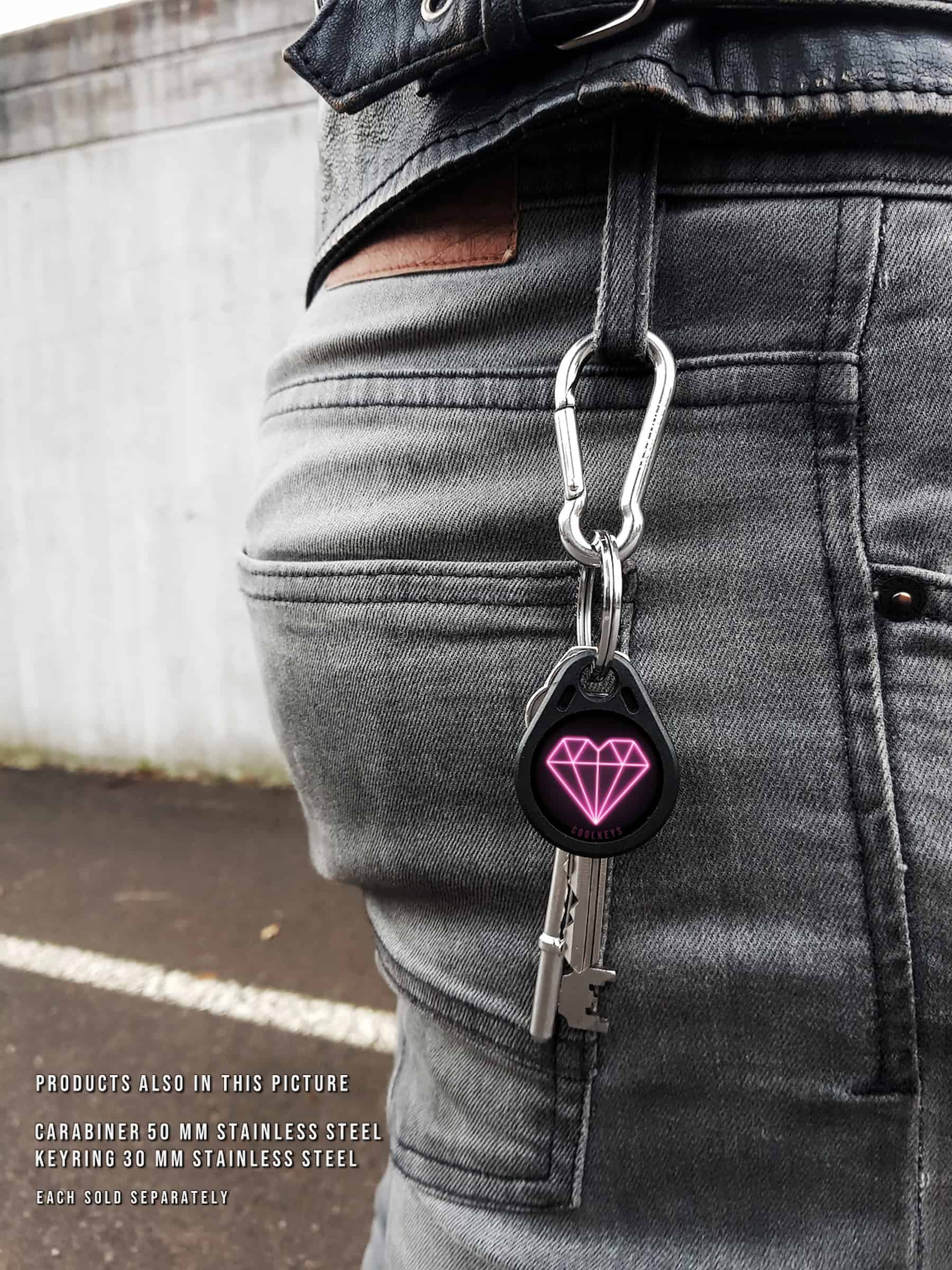cool rfid tags key diamond heart