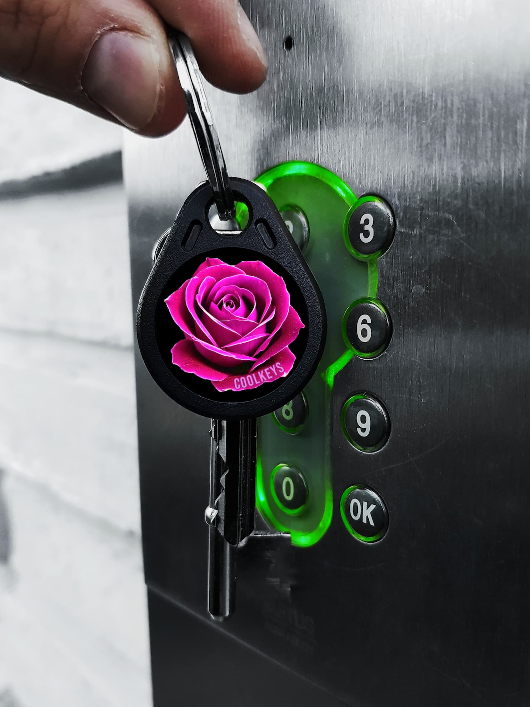 cool rfid tags rose flower