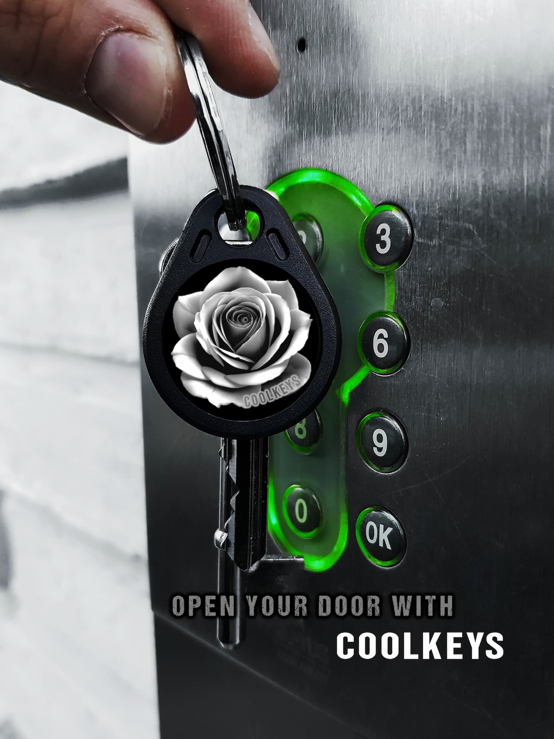 cool rfid tags rose flower