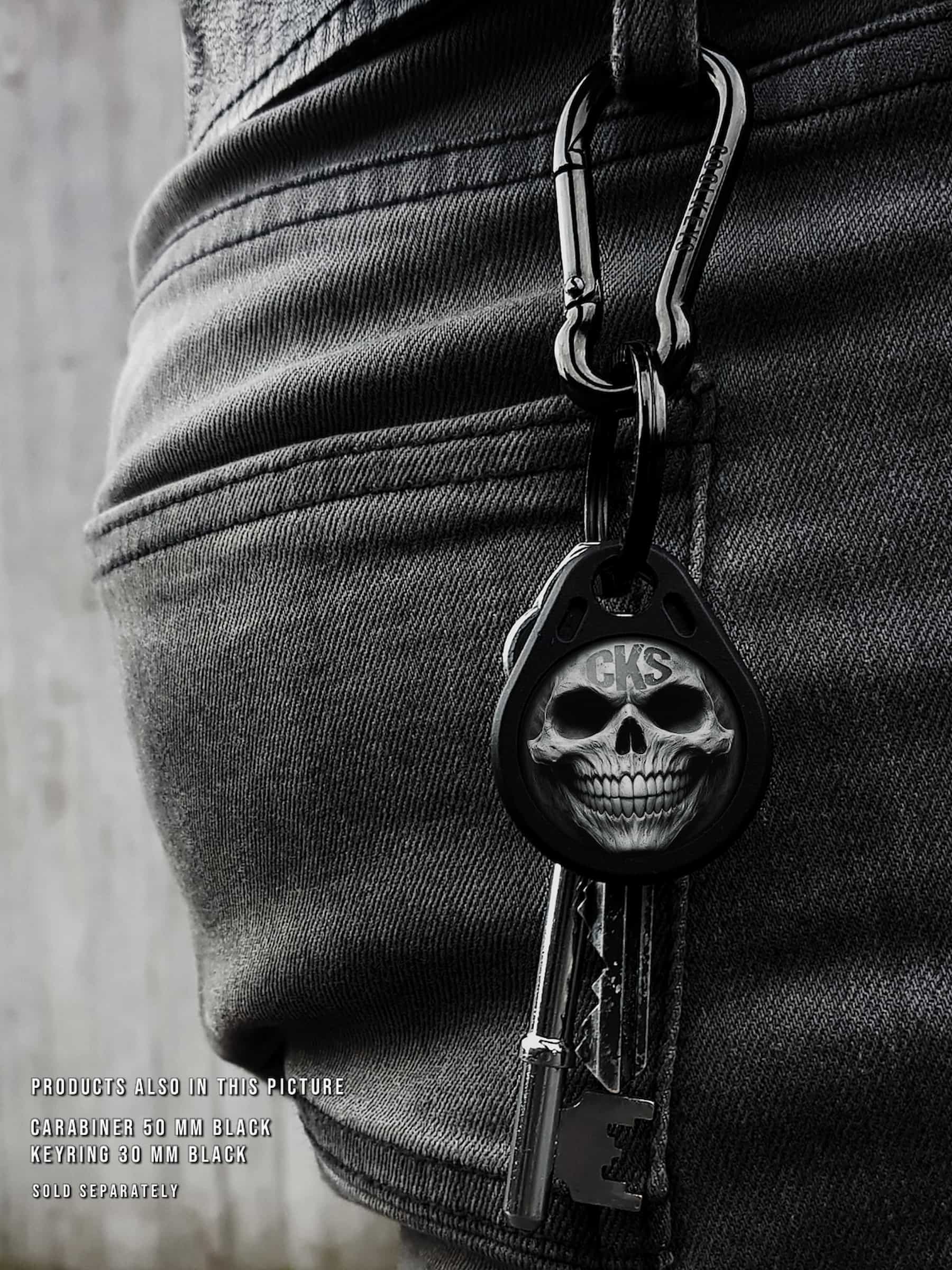 cool rfid tag fob key skull design