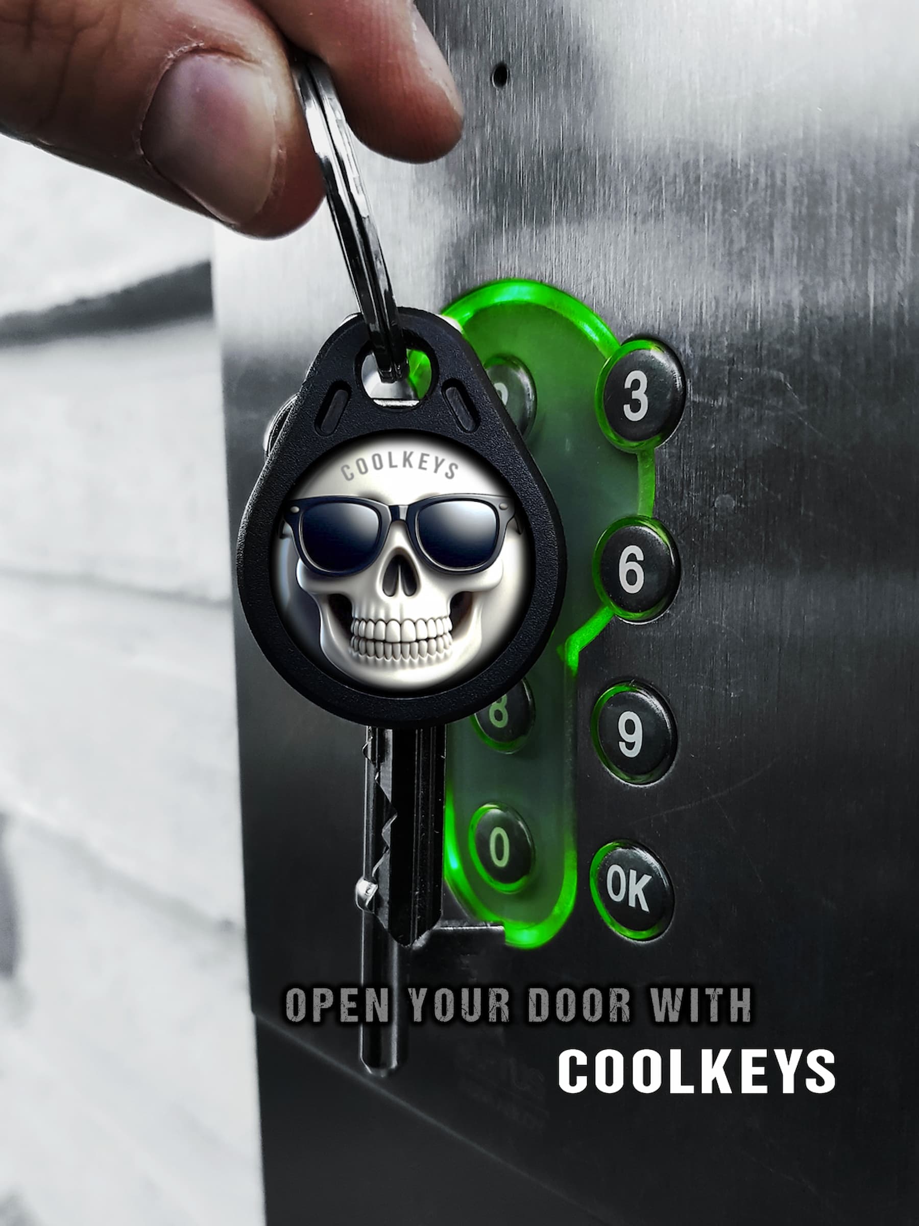 cool rfid tags skull