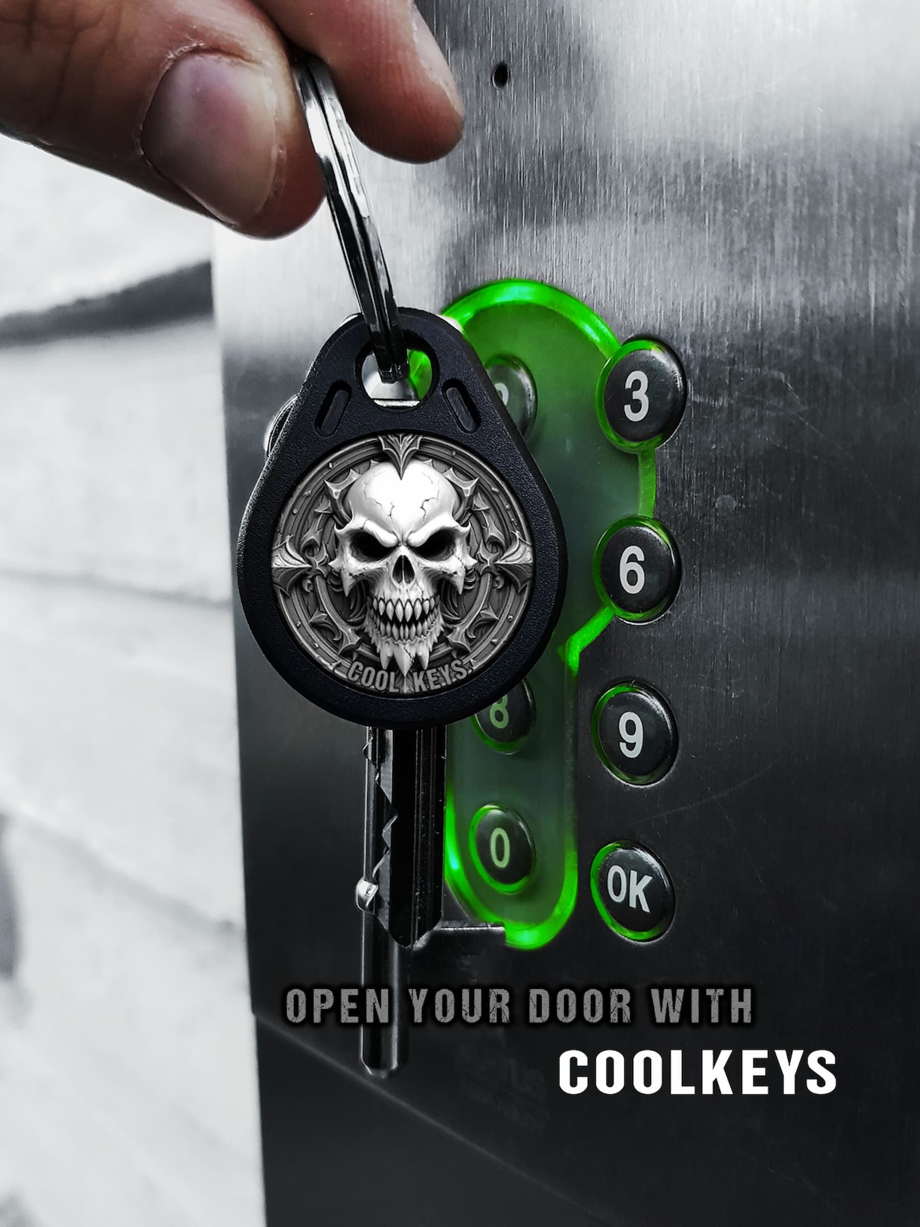 cool rfid tags skull