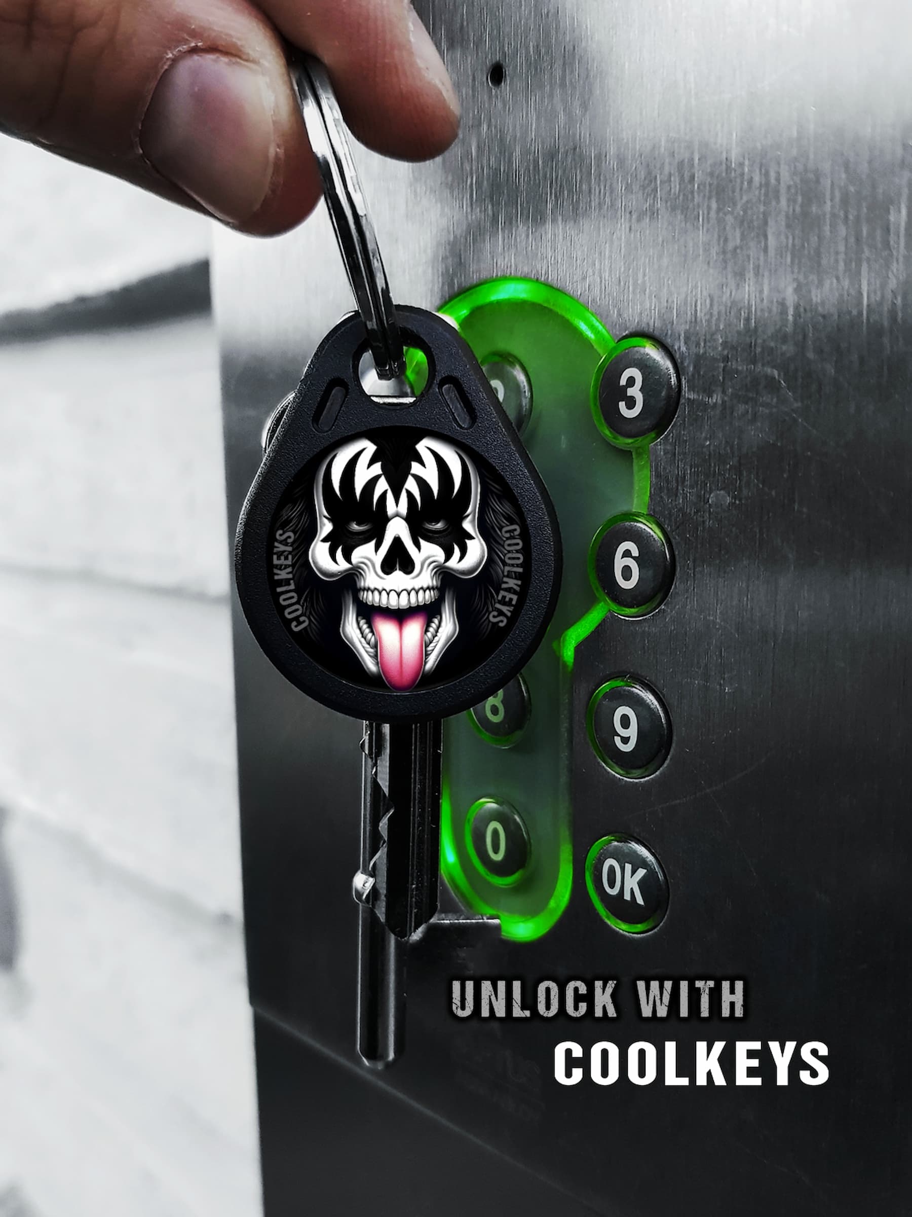 cool rfid tags skull