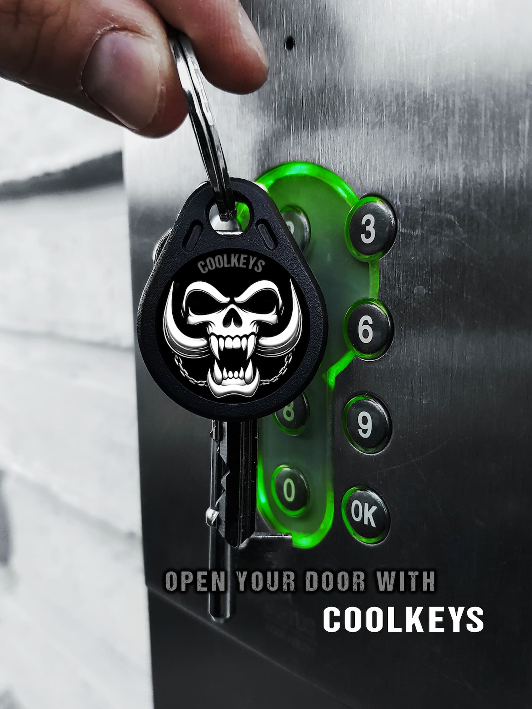 cool rfid tags skull motörhead