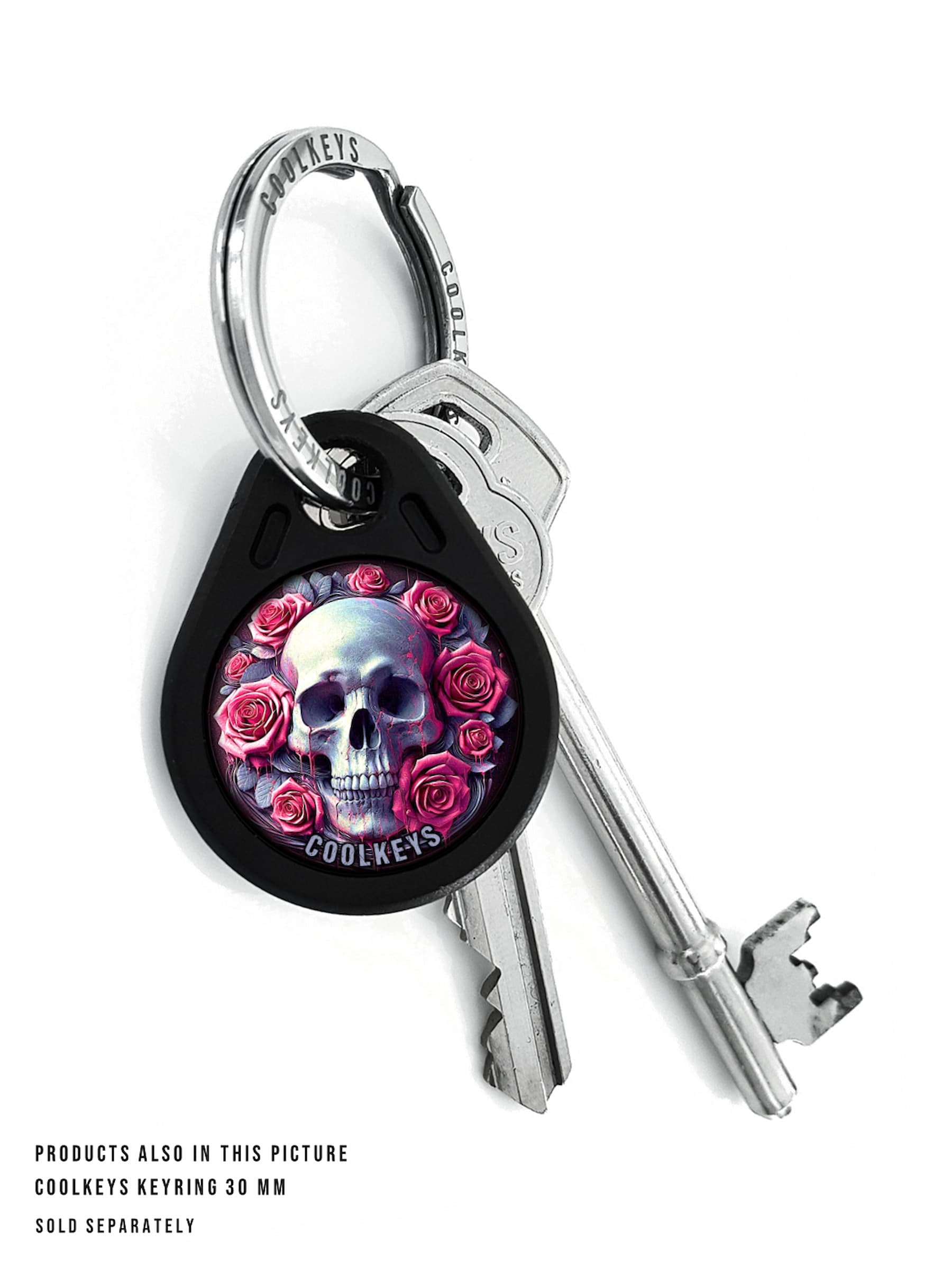 cool rfid tags skull roses