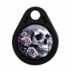 cool rfid tags skull roses