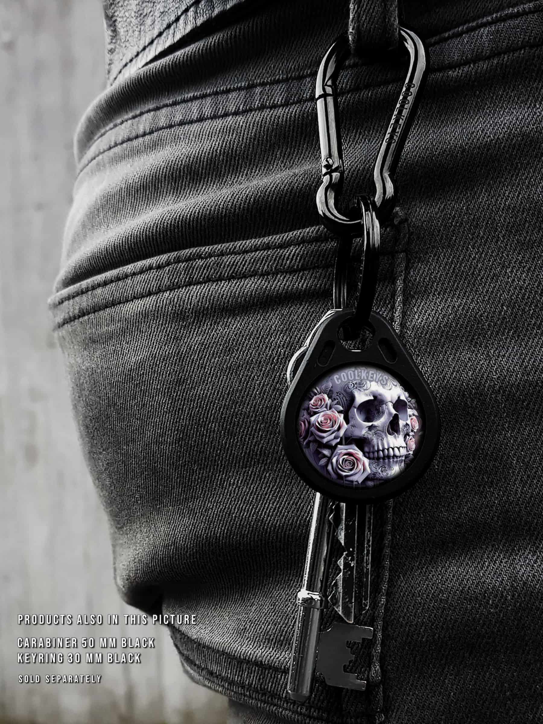 cool rfid tags skull roses