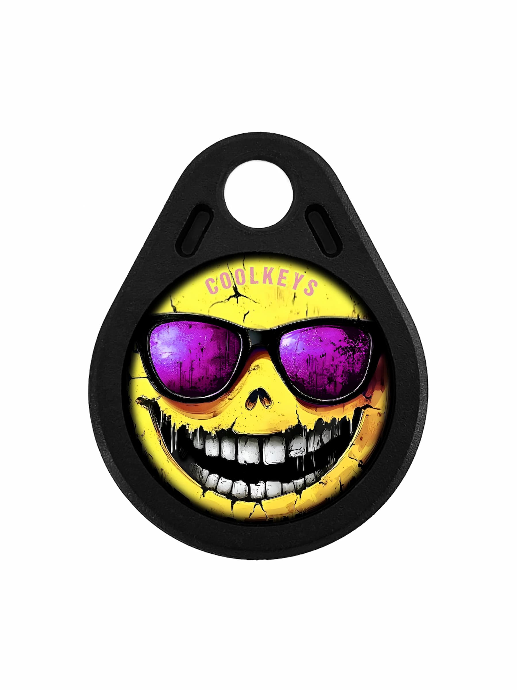 cool rfid tags key smiley