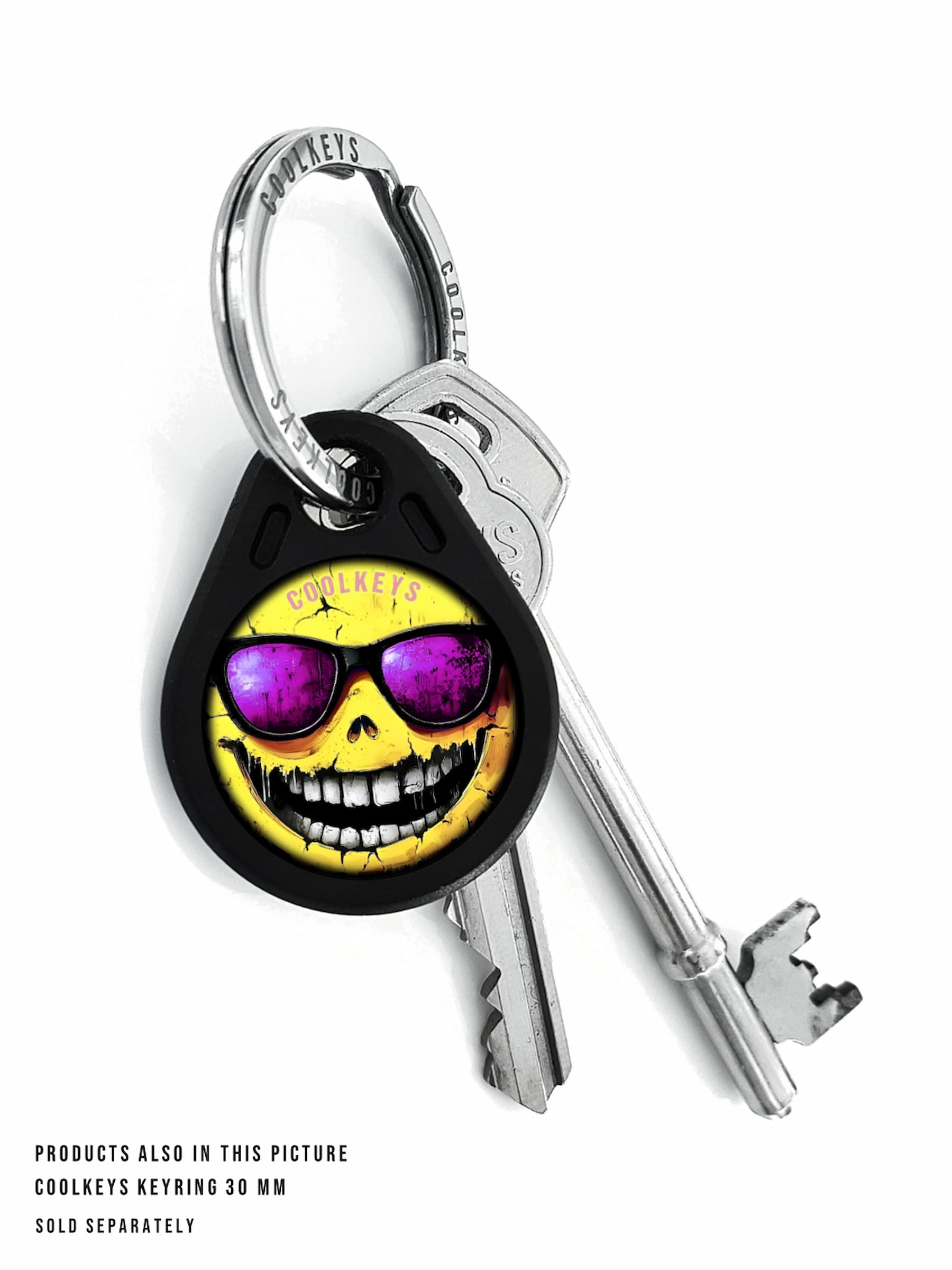 cool rfid tags key smiley