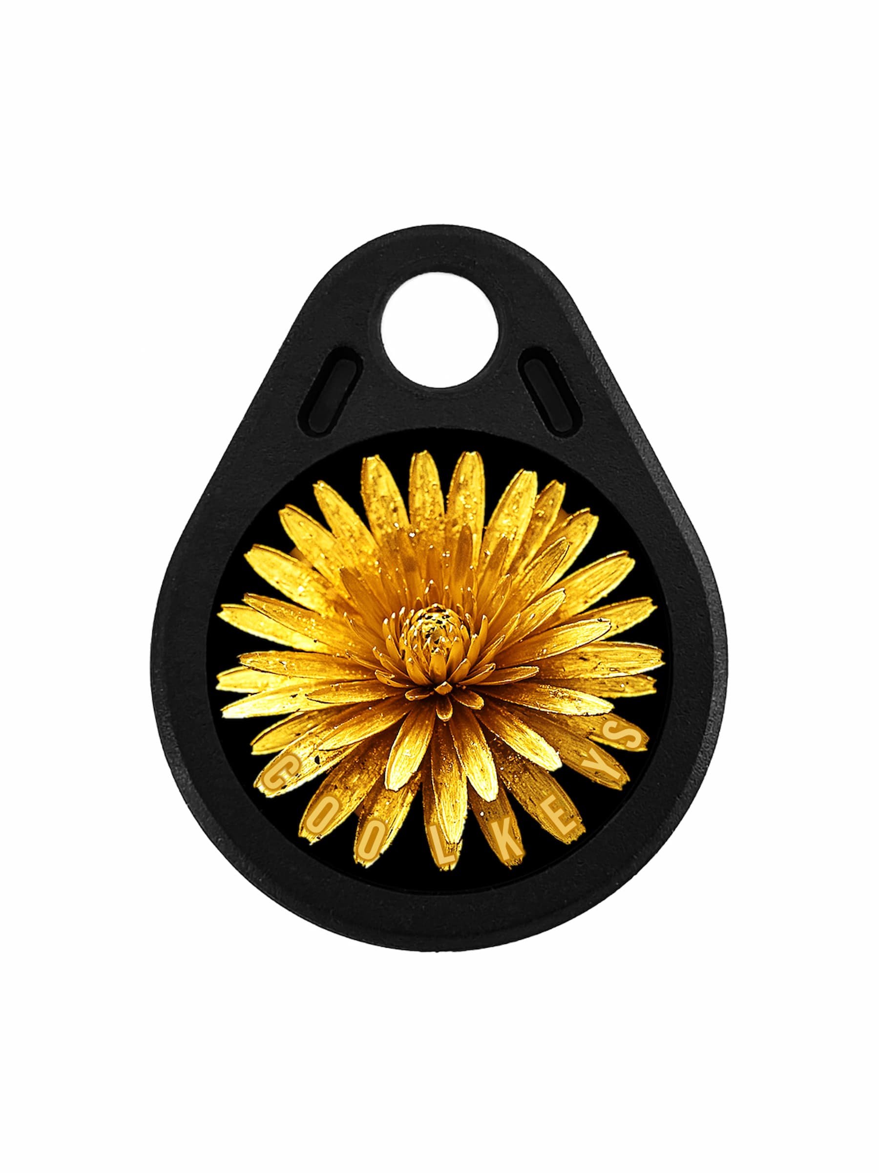 cool rfid tags fobs key flower dandelion gold