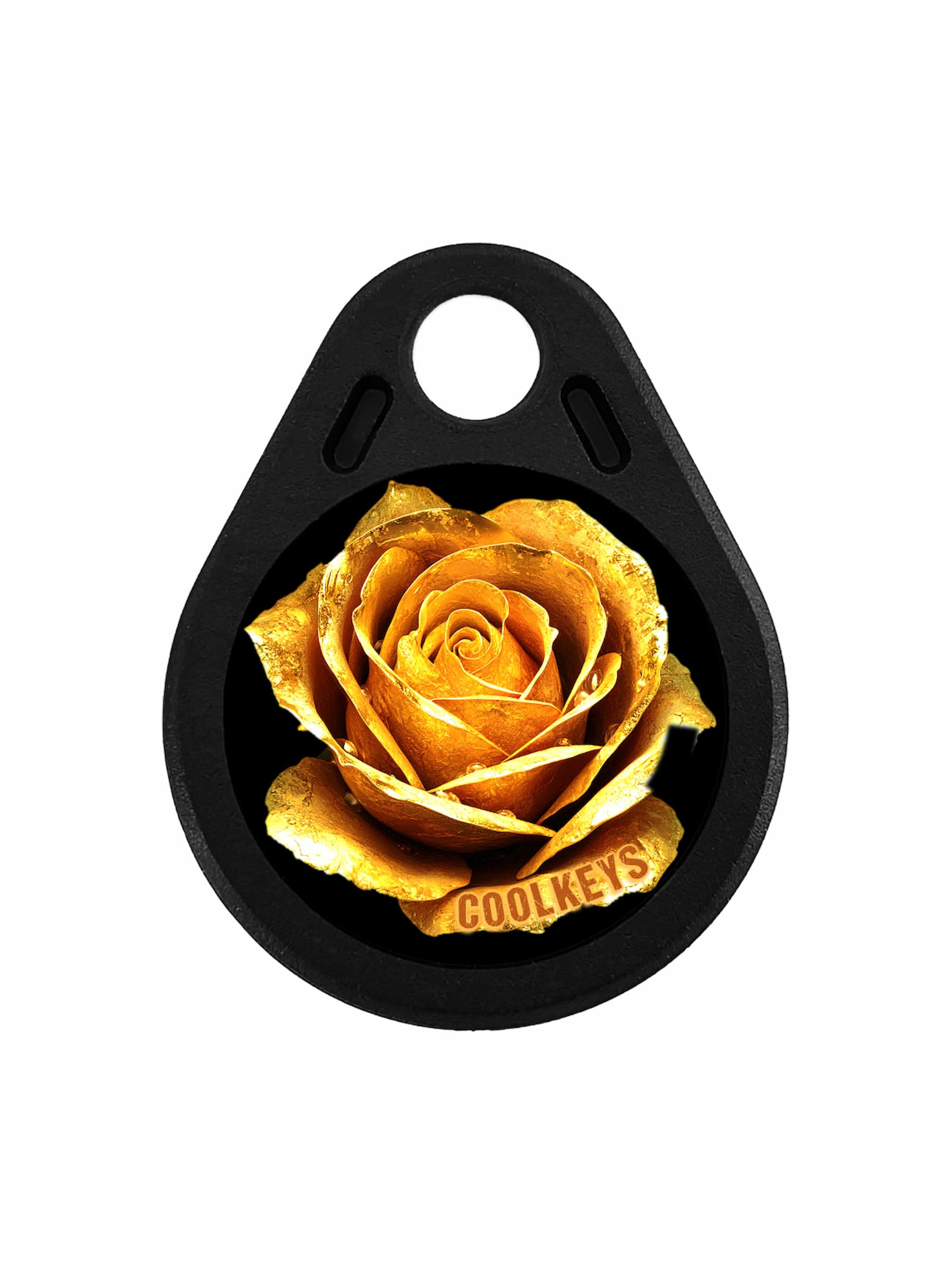 cool rfid tags fobs key flower rose gold