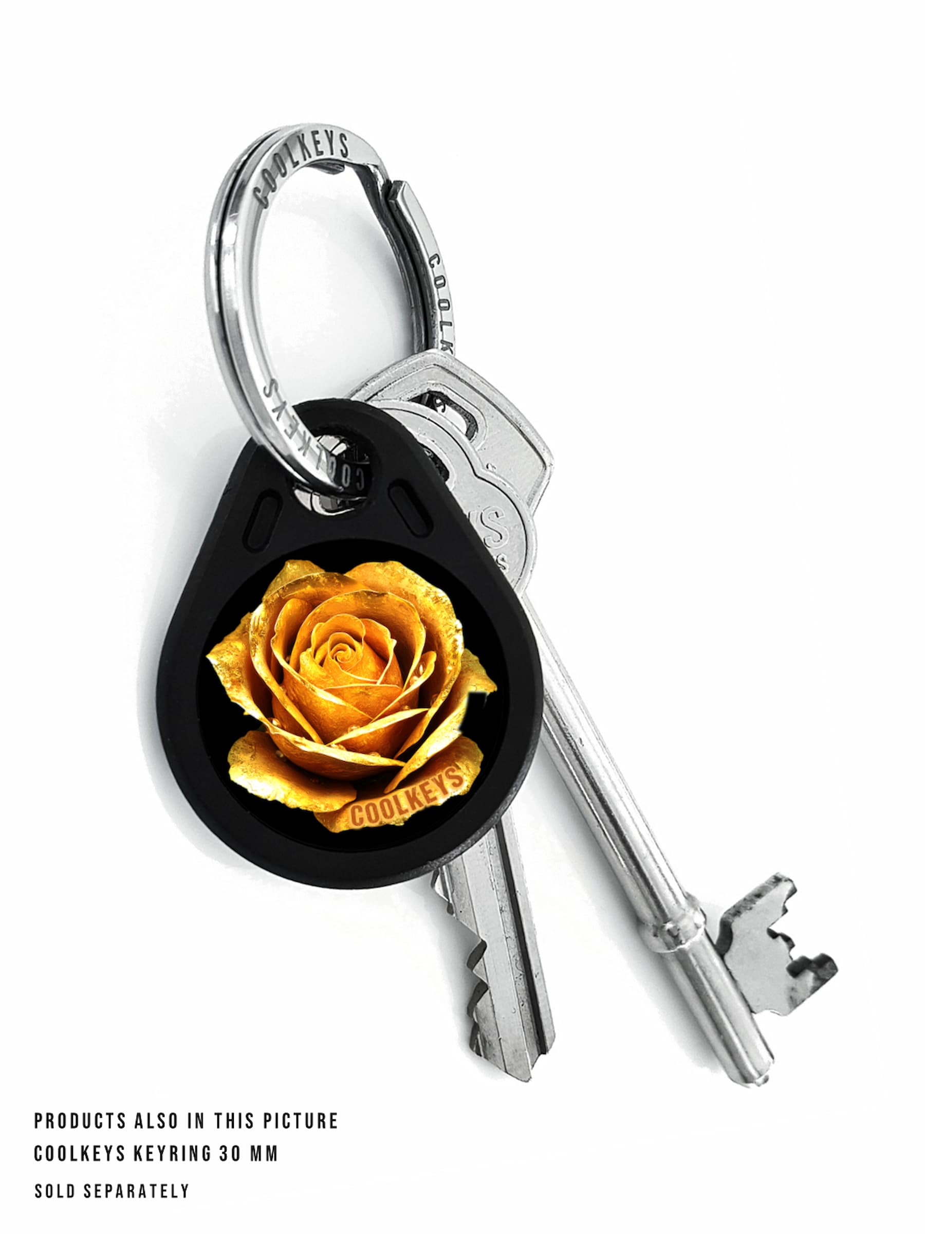 cool rfid tags fobs key flower rose gold