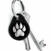 cool deisgn rfid tag key fob paw silver