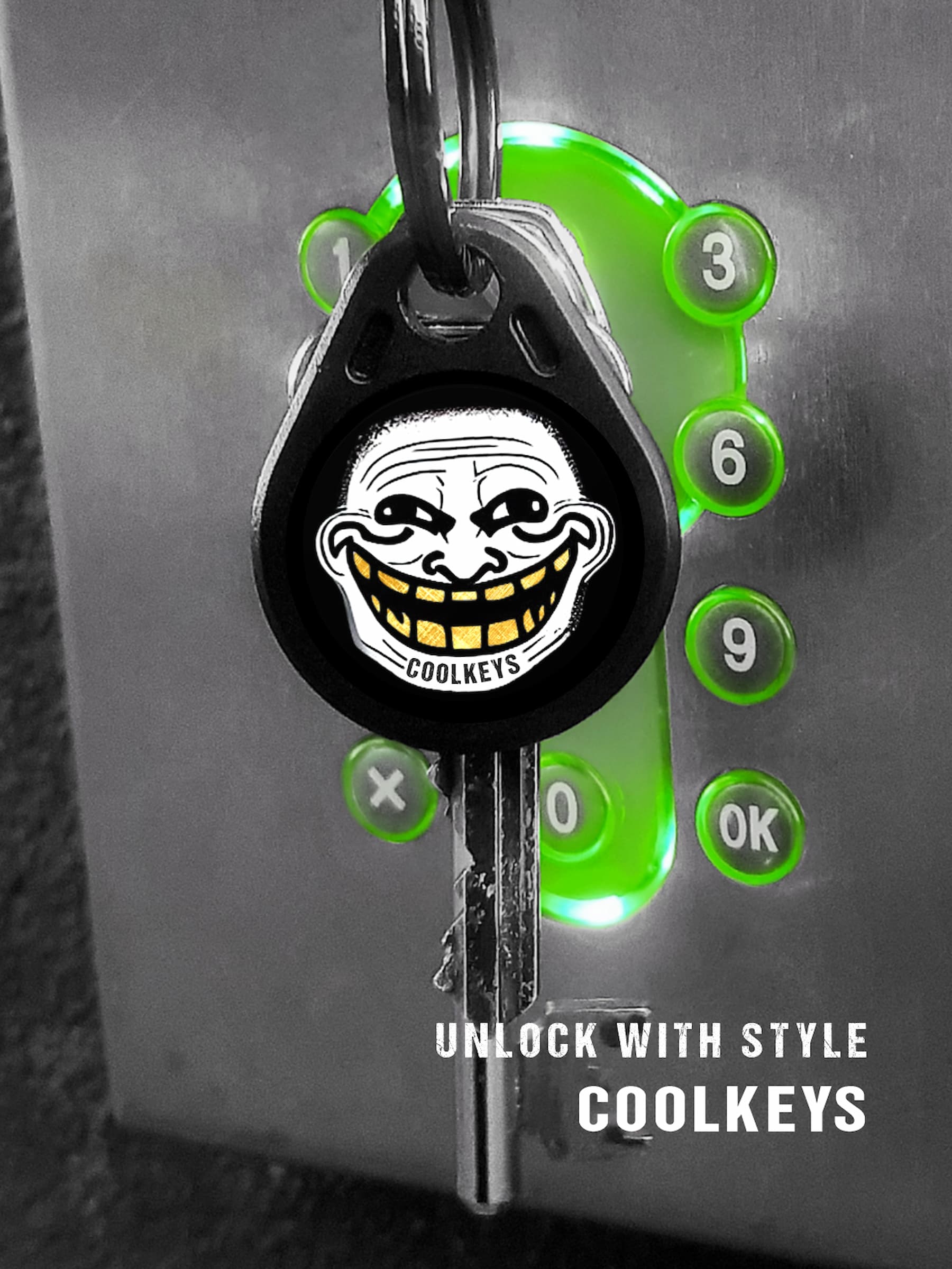 cool rfid tags fobs key troll face meme