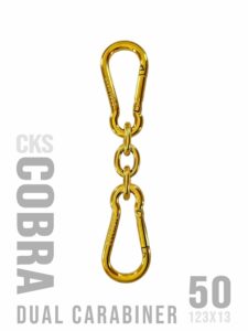 karbinhake guld 18k kort nyckelkedja