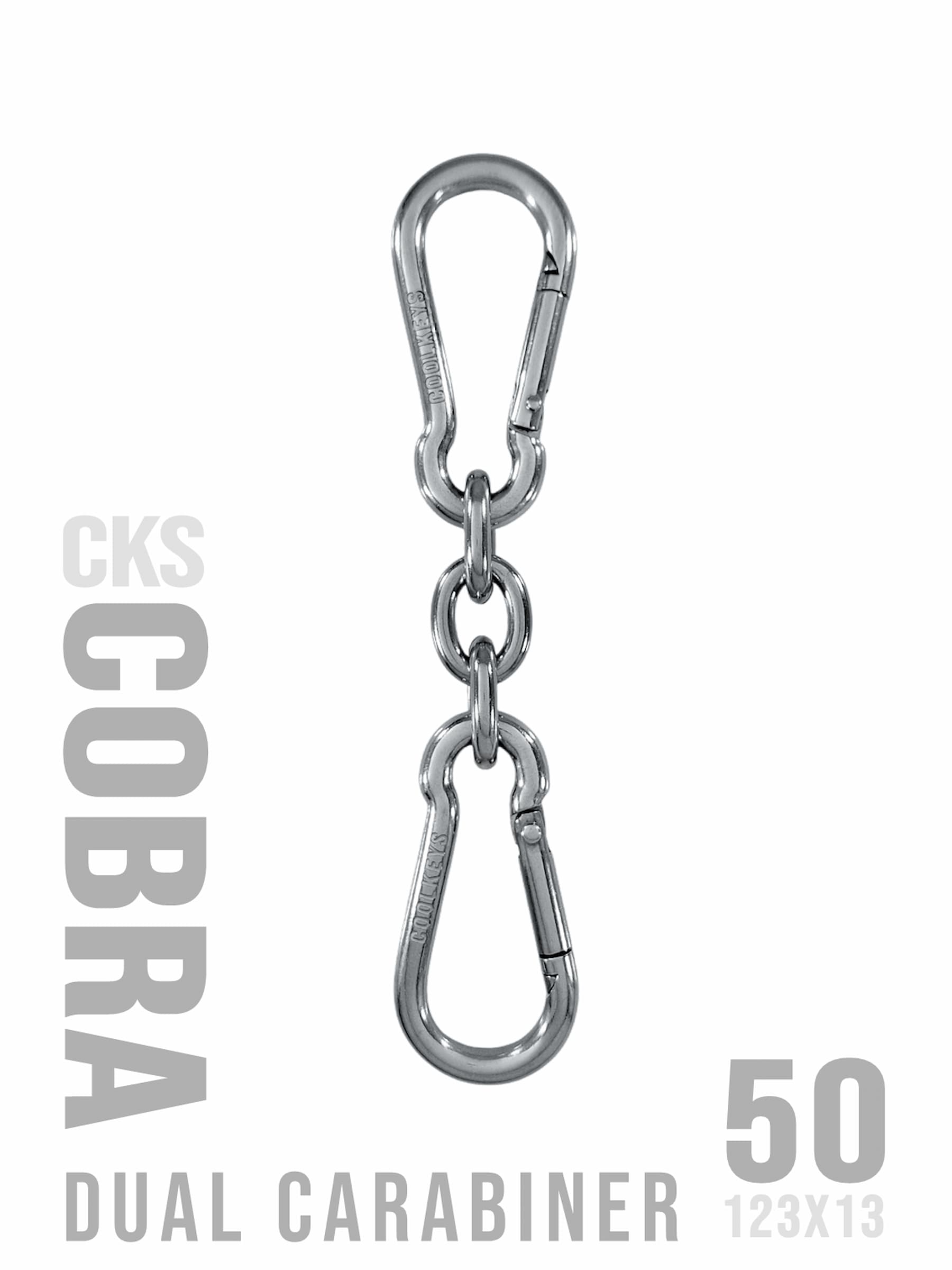 grov nyckelkedja karbinhake